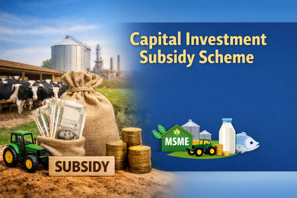Capital Investment Subsidy Scheme Marathi information for entrepreneurs and farmers about capital subsidy benefits and eligibility