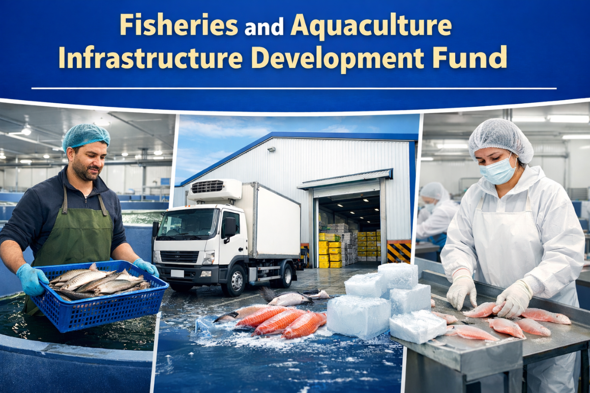 Fisheries and Aquaculture Infrastructure Development Fund योजनेअंतर्गत मत्स्यपालनासाठी कोल्ड स्टोरेज आणि पायाभूत सुविधा