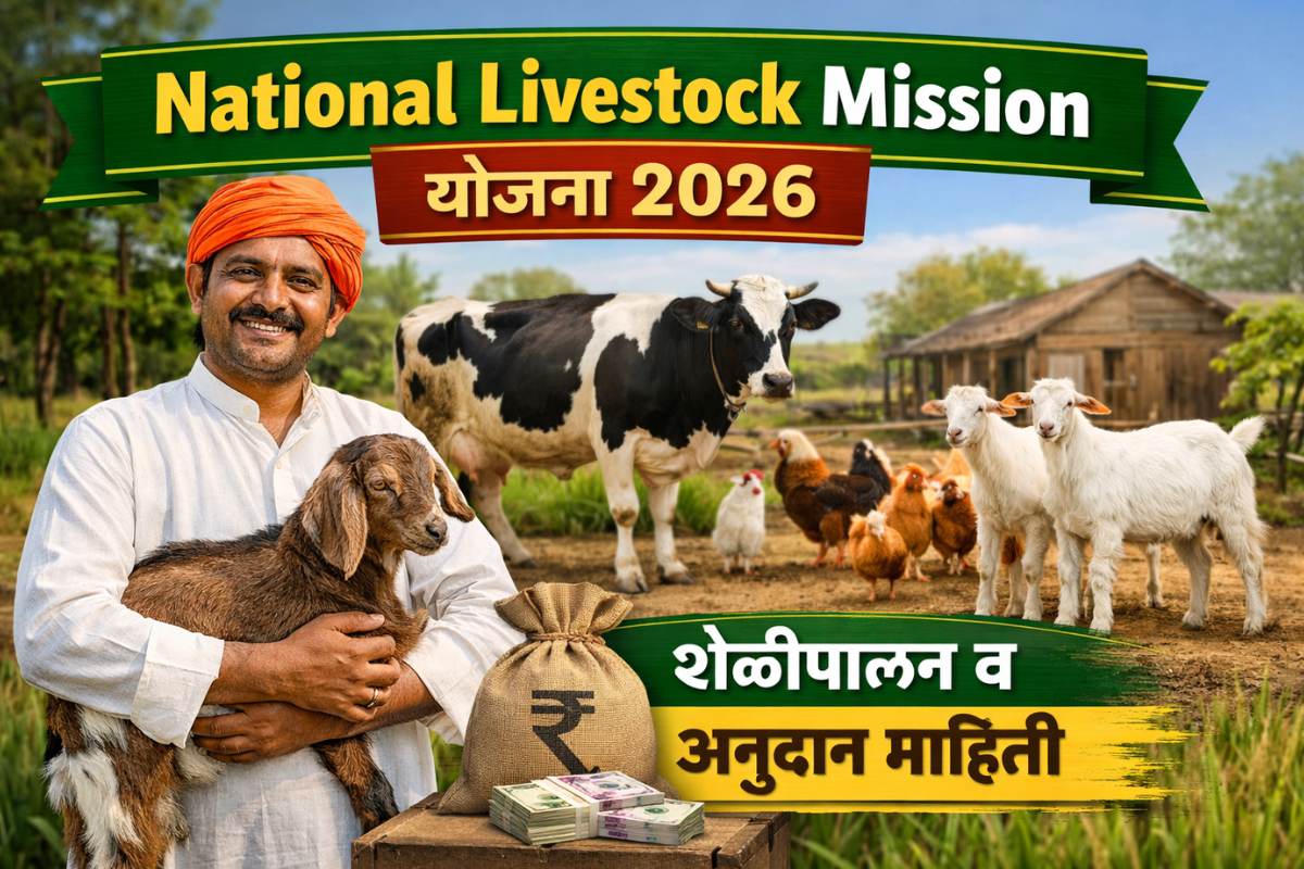 National Livestock Mission योजनेअंतर्गत शेळीपालन आणि पशुपालकांना अनुदान माहिती