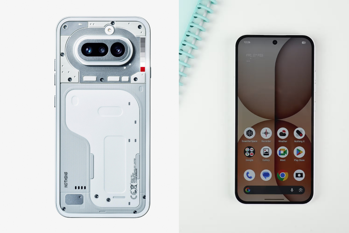 Nothing Phone 4a Pro transparent design with glyph lights