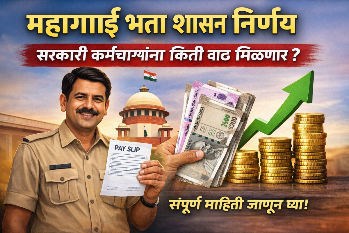 महागाई भत्ता शासन निर्णय माहिती आणि सरकारी कर्मचाऱ्यांसाठी DA वाढ